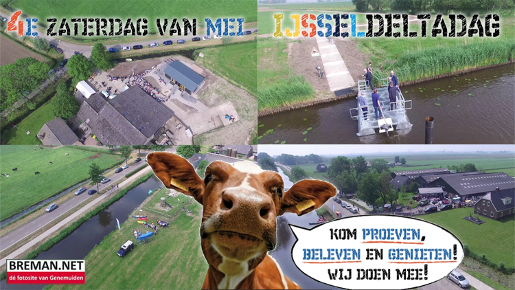 IJsseldeltadag gefilmd vanuit de lucht