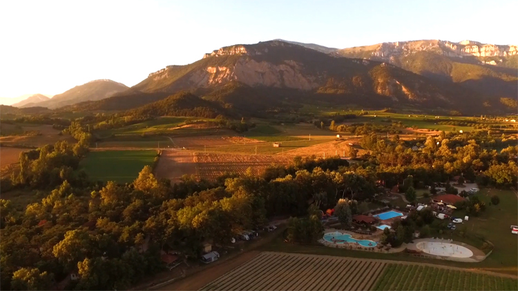 Drone in de Drôme, Frankrijk